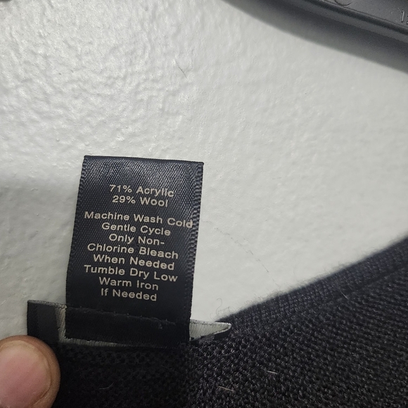 Ann Taylor Women's Black Long Sleeve Sheath Dress Size XL Wool Blend - Picture 7 of 10